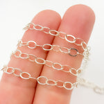 Load image into Gallery viewer, 2207FSS. Sterling Silver Flat Cable Chain
