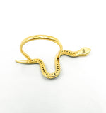 Load image into Gallery viewer, DR014. Diamond Sterling Silver Snake Ring
