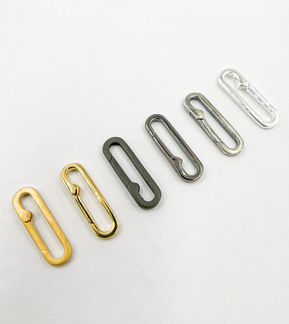 925 Sterling Silver Gold Plated Clasp 20x6 mm. 1361GP