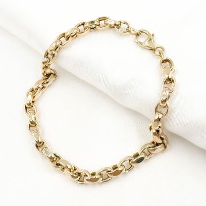 Shop Now 14K Solid Hollow Gold Cable Link Chain