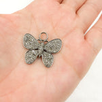 Load image into Gallery viewer, DP02. Diamond Sterling Silver Butterfly Pendant
