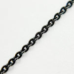 Load image into Gallery viewer, FZF20BR. Black Rhodium Sterling Silver Cable Necklace
