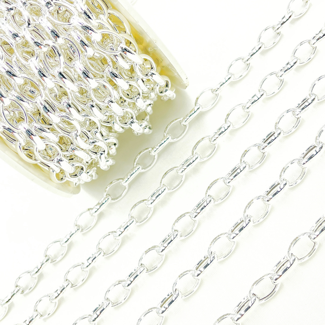Sterling Silver Smooth Oval Link Chain