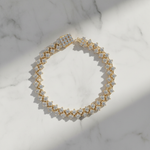 Load image into Gallery viewer, BFS61286. 14K Solid Yellow Gold Diamond Fancy Bracelet