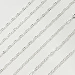 Load image into Gallery viewer, Z17SS. Sterling Silver Diamond Cut Paperclip Chain
