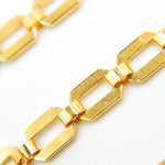 Load image into Gallery viewer, 11SM64GF. 14K Gold-Filled Modern Rectangular Fancy Link Chain