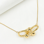 Load image into Gallery viewer, 14K Solid Gold Knot Necklace. NFZ71461
