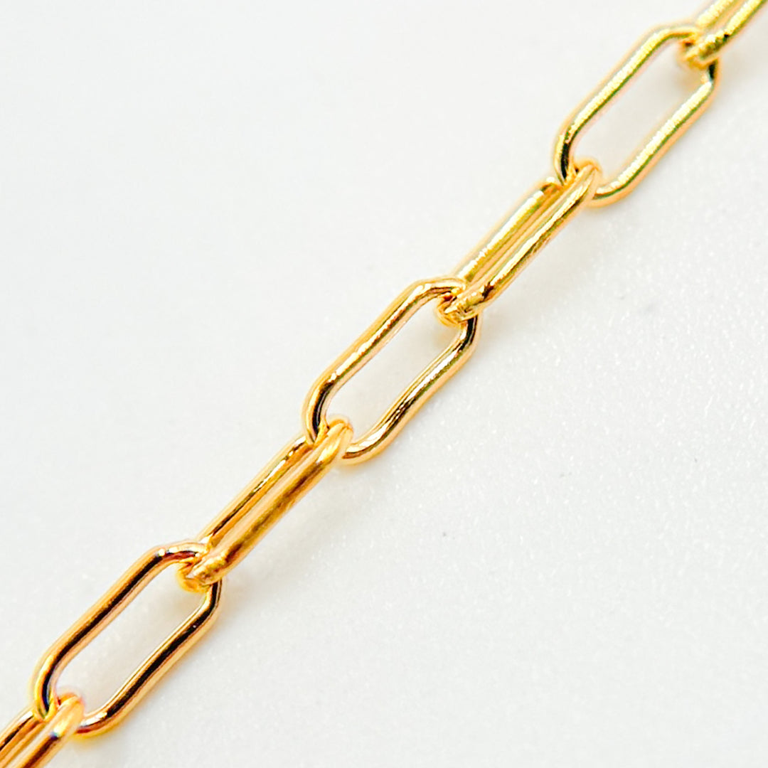 V297GF. 14K Gold Filled Paperclip Link Chain