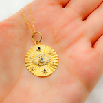 Load image into Gallery viewer, 14K Gold Evil Eye Charm with Diamonds and Gemstones. GDP549
