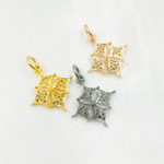 Load image into Gallery viewer, DC204. Diamond Sterling Silver Fancy Shape Pendant
