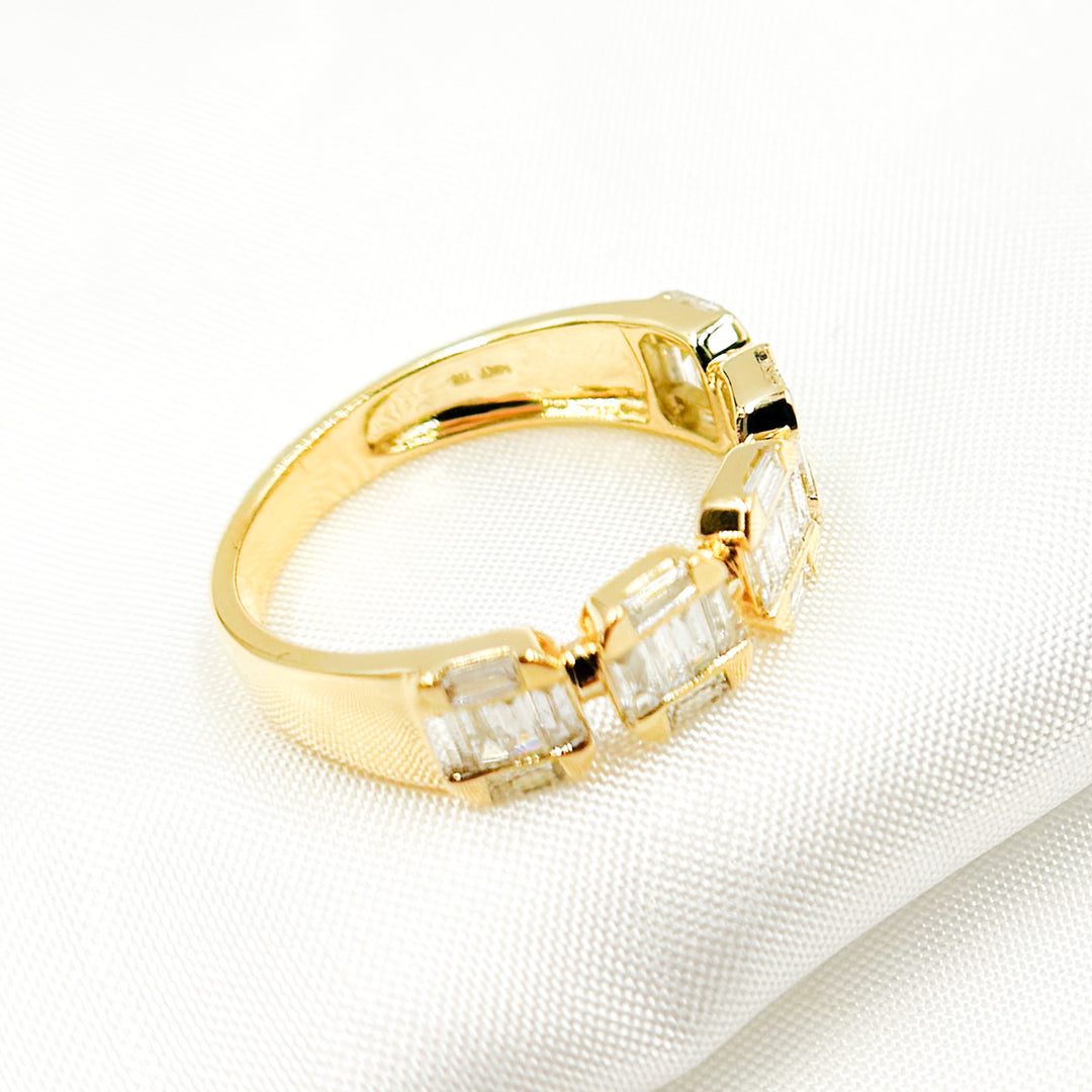 RN417573. 14k Solid Gold Diamond Baguette Ring