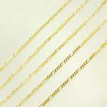 Load image into Gallery viewer, 040GA3BGT2A8L001byFt. 14K Solid Yellow Gold Figaro Link Chain
