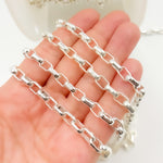 Load image into Gallery viewer, 921SS. Sterling Silver Smooth Oval Link Chain
