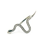 Load image into Gallery viewer, DR014. Diamond Sterling Silver Snake Ring
