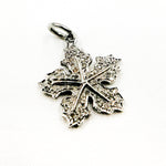 Load image into Gallery viewer, DC442. Diamond Sterling Silver Leaf Pendant
