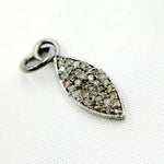 Load image into Gallery viewer, DC299. Diamond Sterling Silver Marquise Shape Charm
