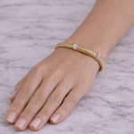 Load image into Gallery viewer, BFG61283. 14K Solid Gold Elegant Diamond Bangle