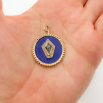 Load image into Gallery viewer, Gold Round Pendant
