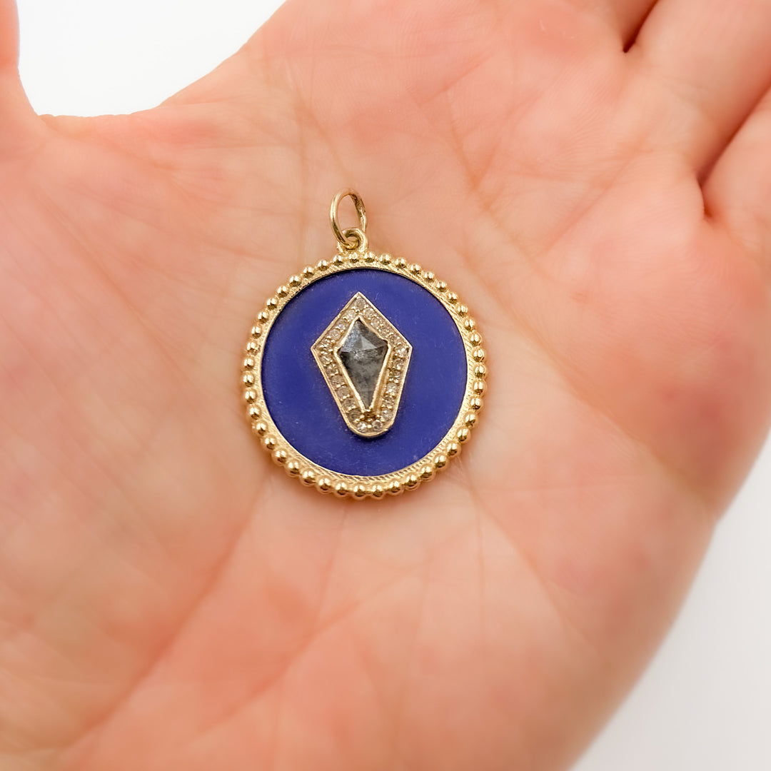 Gold Round Pendant