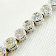 BTS65183. 14k Solid Gold Diamond Tennis Bracelet