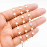 Load image into Gallery viewer, V315ENGF. 14K Gold Filled Enamel Clover Link Chains