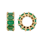 Load image into Gallery viewer, CMZ00139. 14K Solid Gold Baguette Shape Natural Gemstone Slider