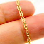 Load image into Gallery viewer, 040FA1P111. 14K Solid Gold Flat Marina Chain
