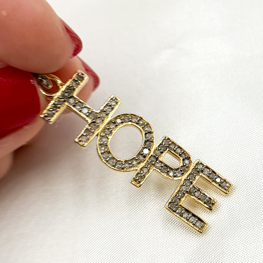 DP576. Diamond Sterling Silver Hope Pendant