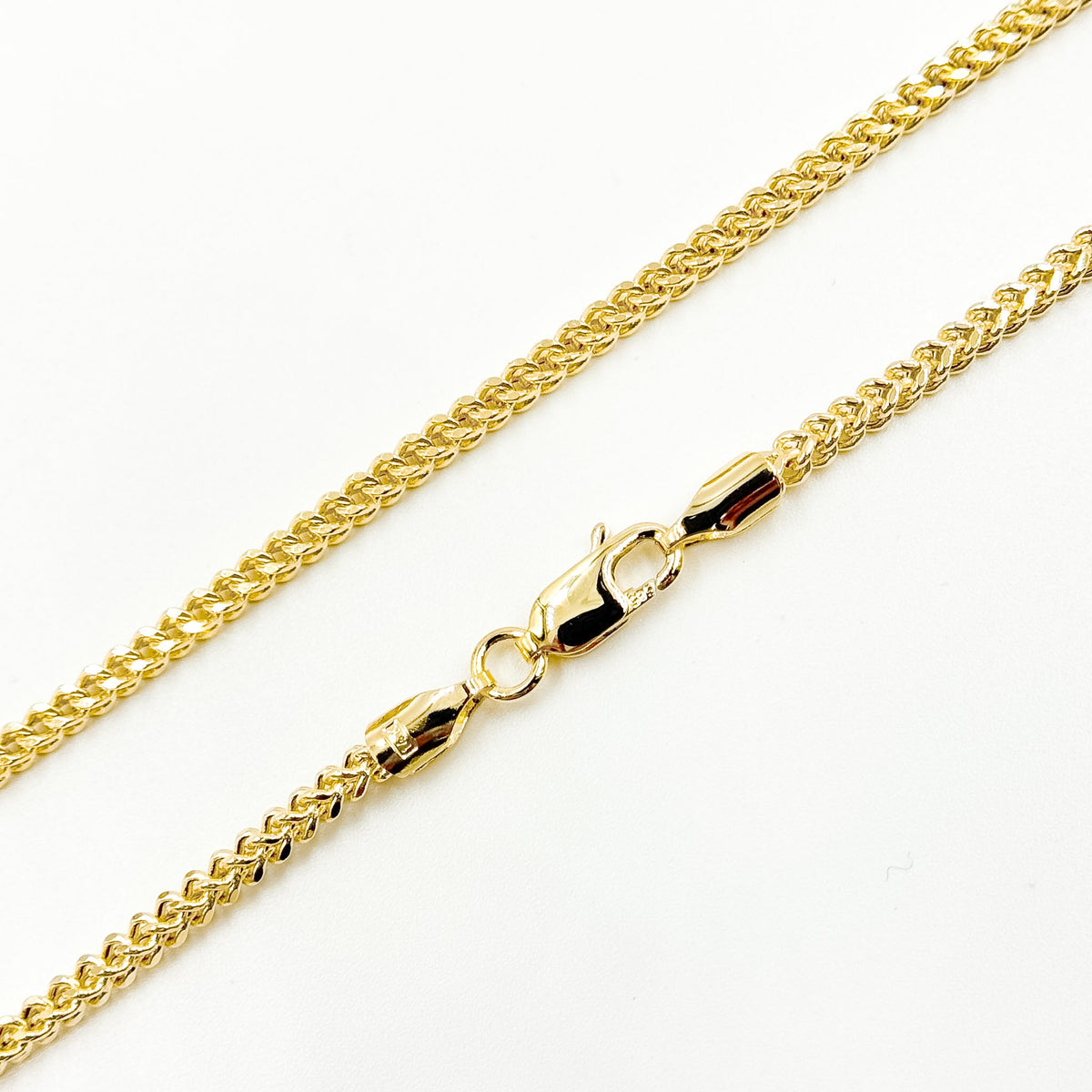 060HVI2004000. 14K Yellow Gold Hollow Franco Chain