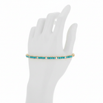 Load image into Gallery viewer, BTF65354TQ18K. 18K Solid Gold Diamond &amp; Turquoise Bracelet