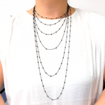 Load image into Gallery viewer, Black Necklace Satellite