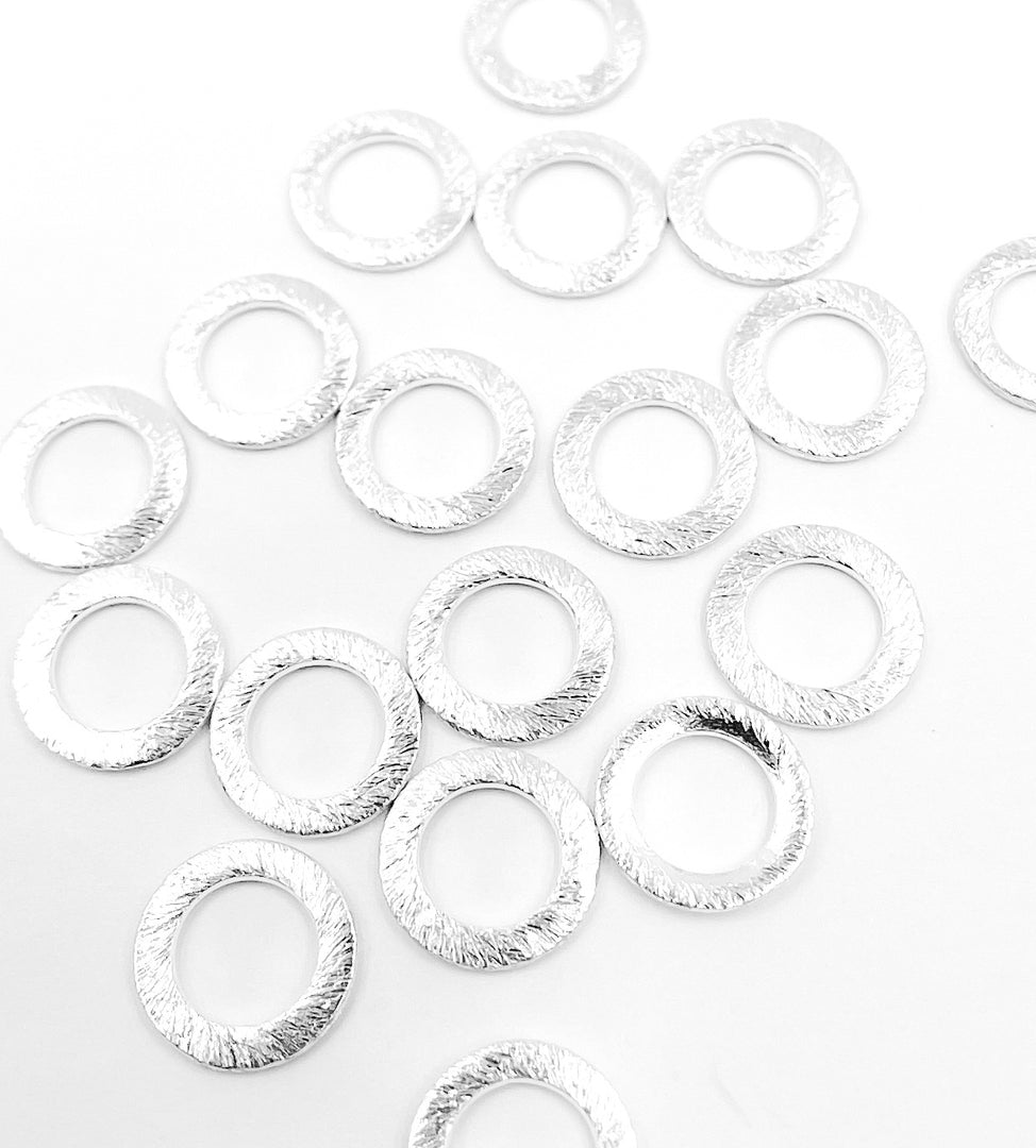 BS1-SS. Sterling Silver Circle Connector 10mm