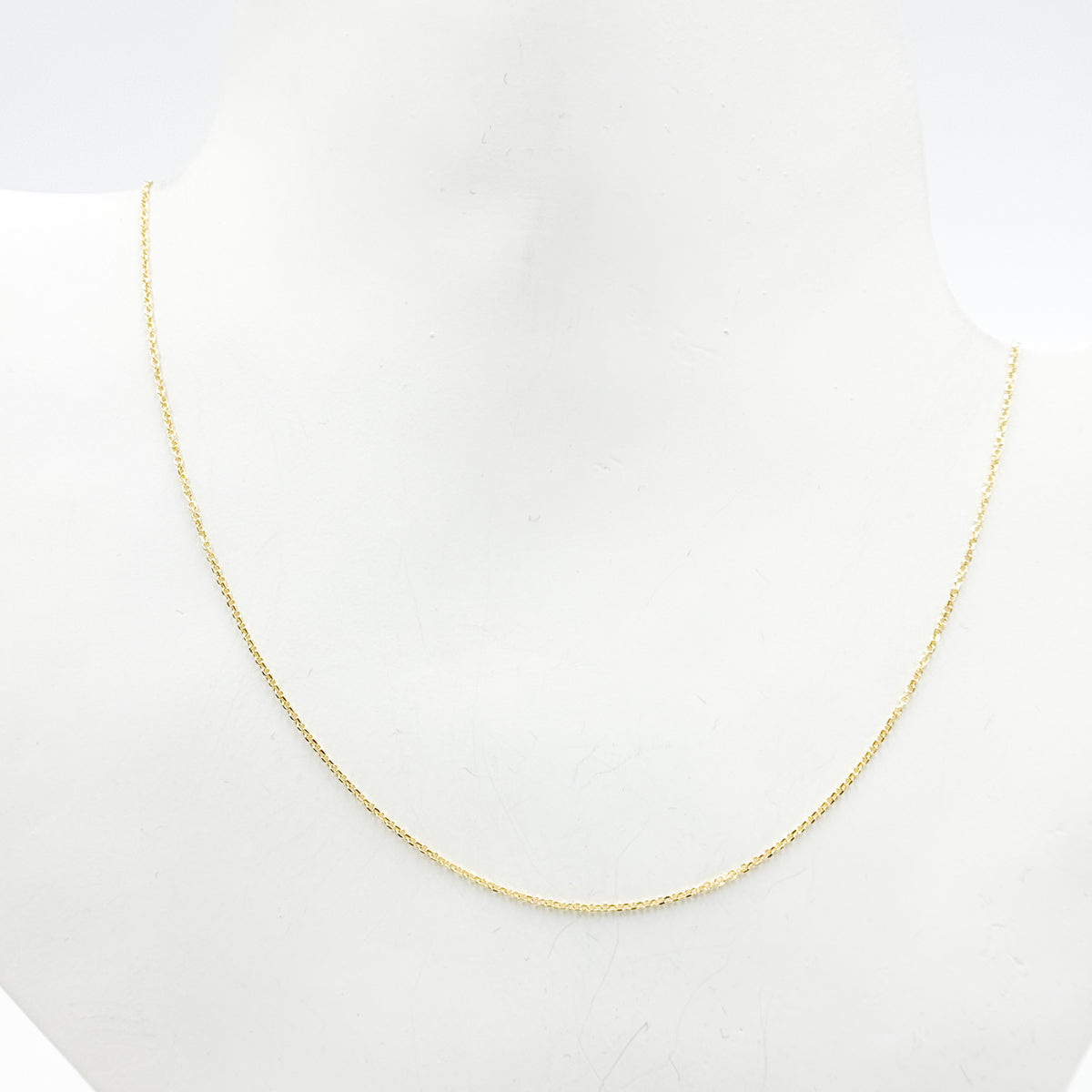 025R01T518K. 18K Solid Yellow Gold Cable Chain