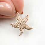 Load image into Gallery viewer, DC433. Diamond Sterling Silver Starfish Pendant
