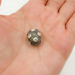 Load image into Gallery viewer, DC844. Diamond &amp; Sterling Silver Oval Bead
