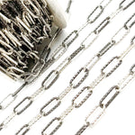 Load image into Gallery viewer, Silver Diamond Cut Paperclip Chains