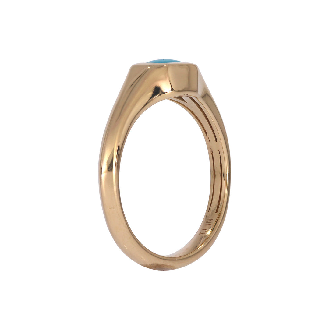 REF11478TQ. 14K Solid Gold Turquoise Ring