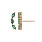 Load image into Gallery viewer, EFF51815EM. 14k Solid Gold Emerald Studs