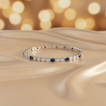 Load image into Gallery viewer, BR404097. 14k Solid Gold Diamond and Gemstone Fancy Bracelet