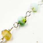 Load image into Gallery viewer, PO15. Peruvian Opal Sterling Silver Wire Chain
