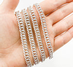 Load image into Gallery viewer, 925 Sterling Silver 10mm Double Curb Chain. V36SS
