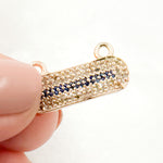 Load image into Gallery viewer, DC958. Diamond Sterling Silver Oval Pendant with Gemstone
