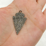 Load image into Gallery viewer, DP2006. Diamond &amp; Sterling Silver Arrow Head Pendant
