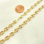 Load image into Gallery viewer, 14K Solid Yellow Gold Marina Style Link Chain