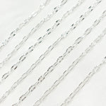 Load image into Gallery viewer, Z92SS. Sterling Silver Diamond Cut Marina &amp; Smooth Oval Link Chain
