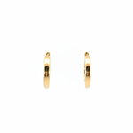Load image into Gallery viewer, EHF57616. 14k Solid Yellow Gold Diamond Huggie Hoop Earrings