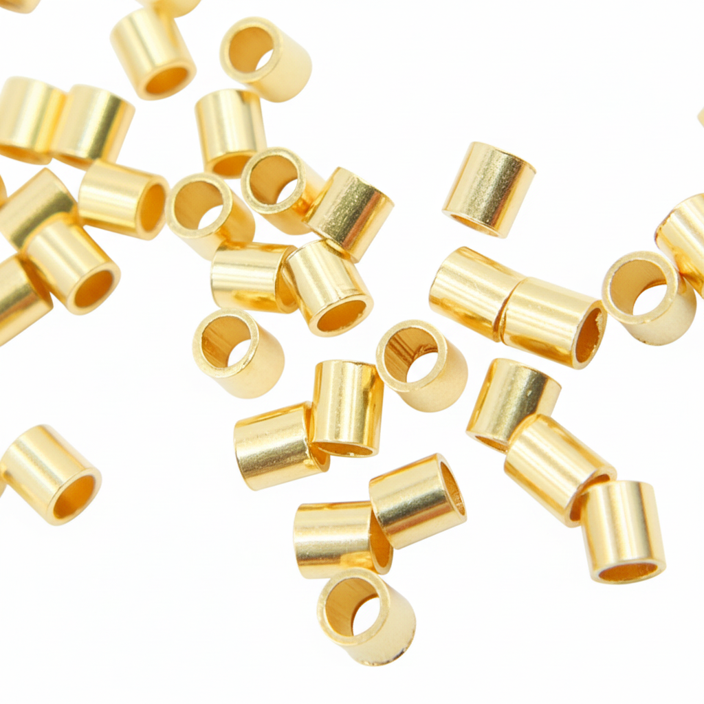 2925ST20X20. 2MM Gold Filled Crimp Tube