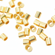 2925ST20X20. 2MM Gold Filled Crimp Tube