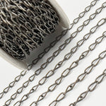 Load image into Gallery viewer, V62BR. Black Rhodium Sterling Silver Smooth Cable Chain
