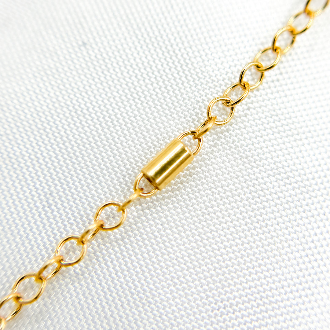 14K Gold-Filled Satellite Tube Finish Necklace. 1203D2Necklace